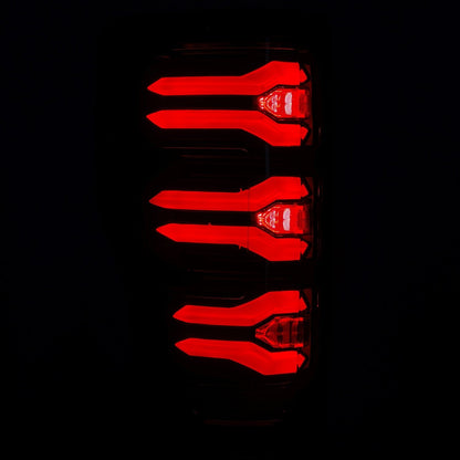 17-22 Ford Super Duty LUXX-Series LED Tail Lights Black-Red - view 3
