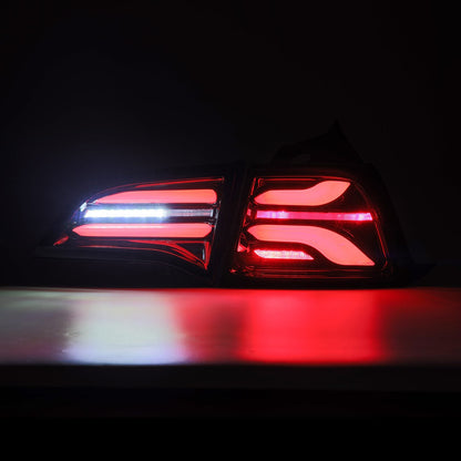 17-23 Tesla Model 3 / 20-24 Model Y (Without Stock Amber Turn Signal) PRO-Series LED Tail Lights Jet Black - view 9
