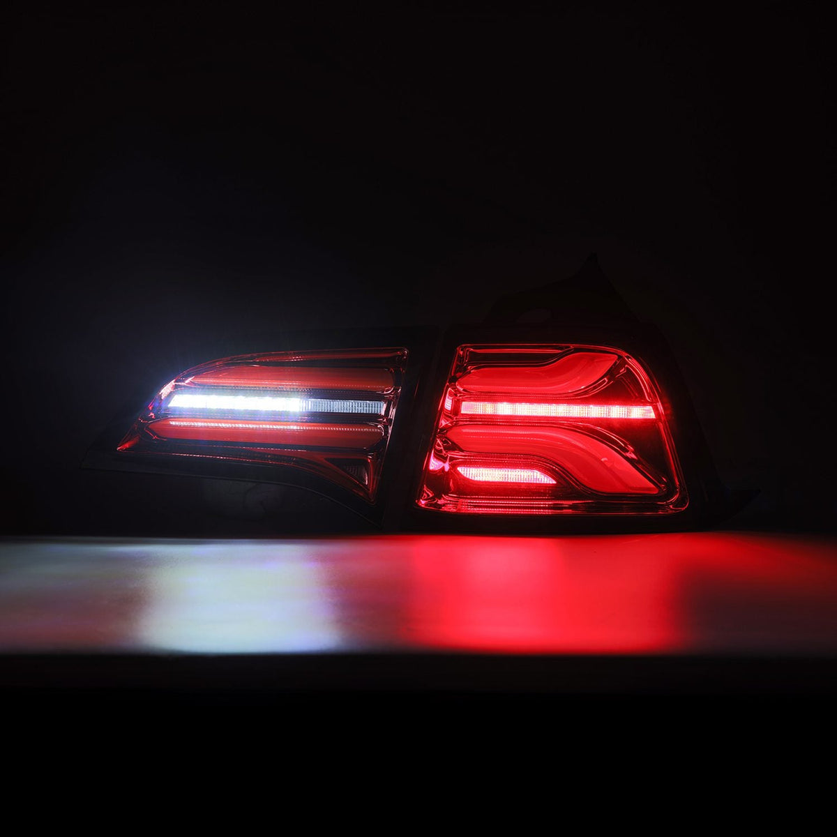 17-23 Tesla Model 3 / 20-24 Model Y (Without Stock Amber Turn Signal) PRO-Series LED Tail Lights Red Smoke - view 9