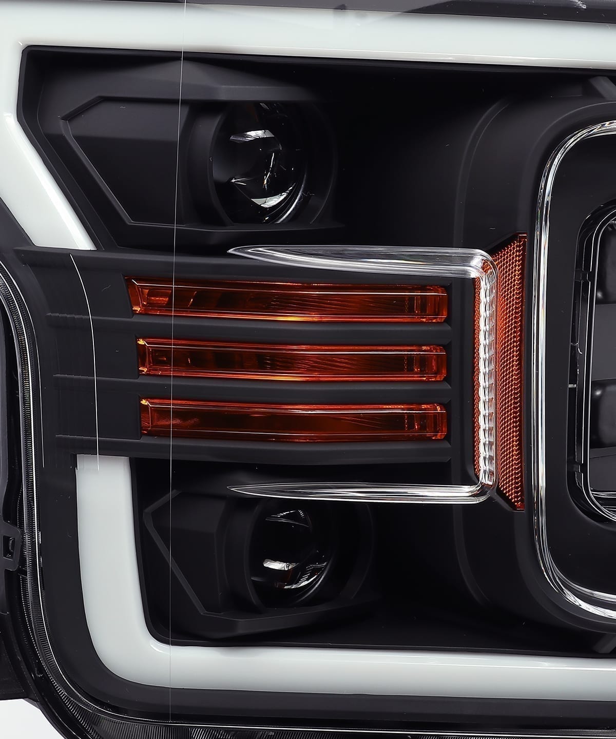 18-20 Ford F150 LUXX-Series LED Projector Headlights Black - view 2