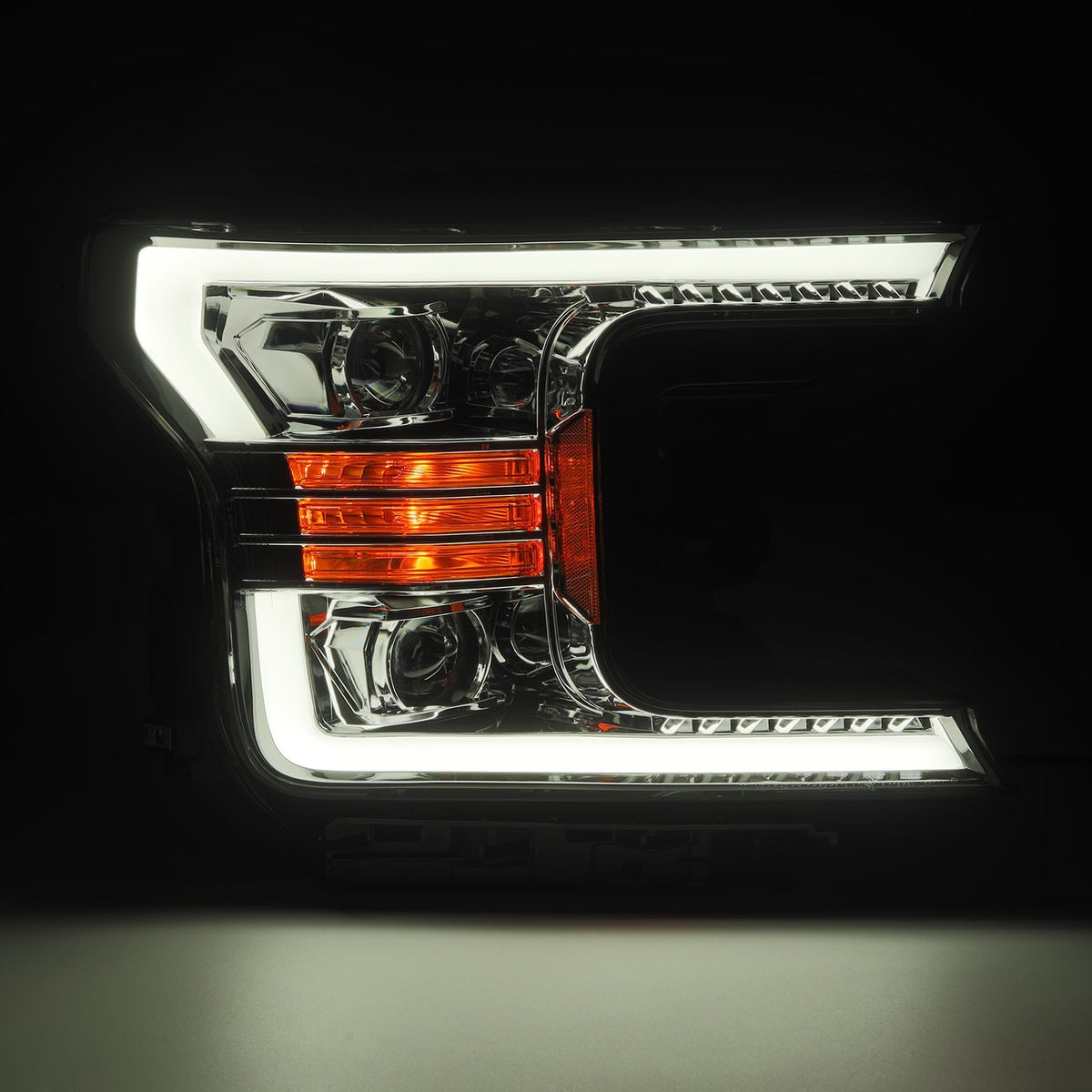 18-20 Ford F150 LUXX-Series LED Projector Headlights Chrome - view 4