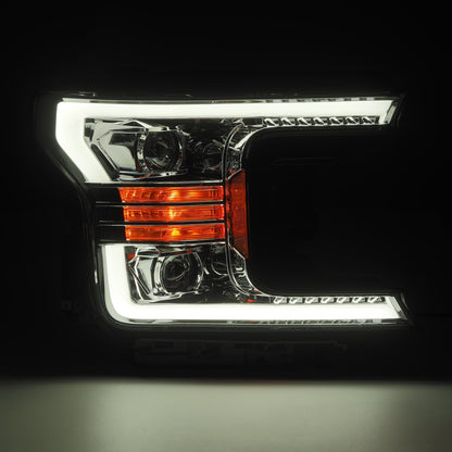 18-20 Ford F150 LUXX-Series LED Projector Headlights Chrome - view 4