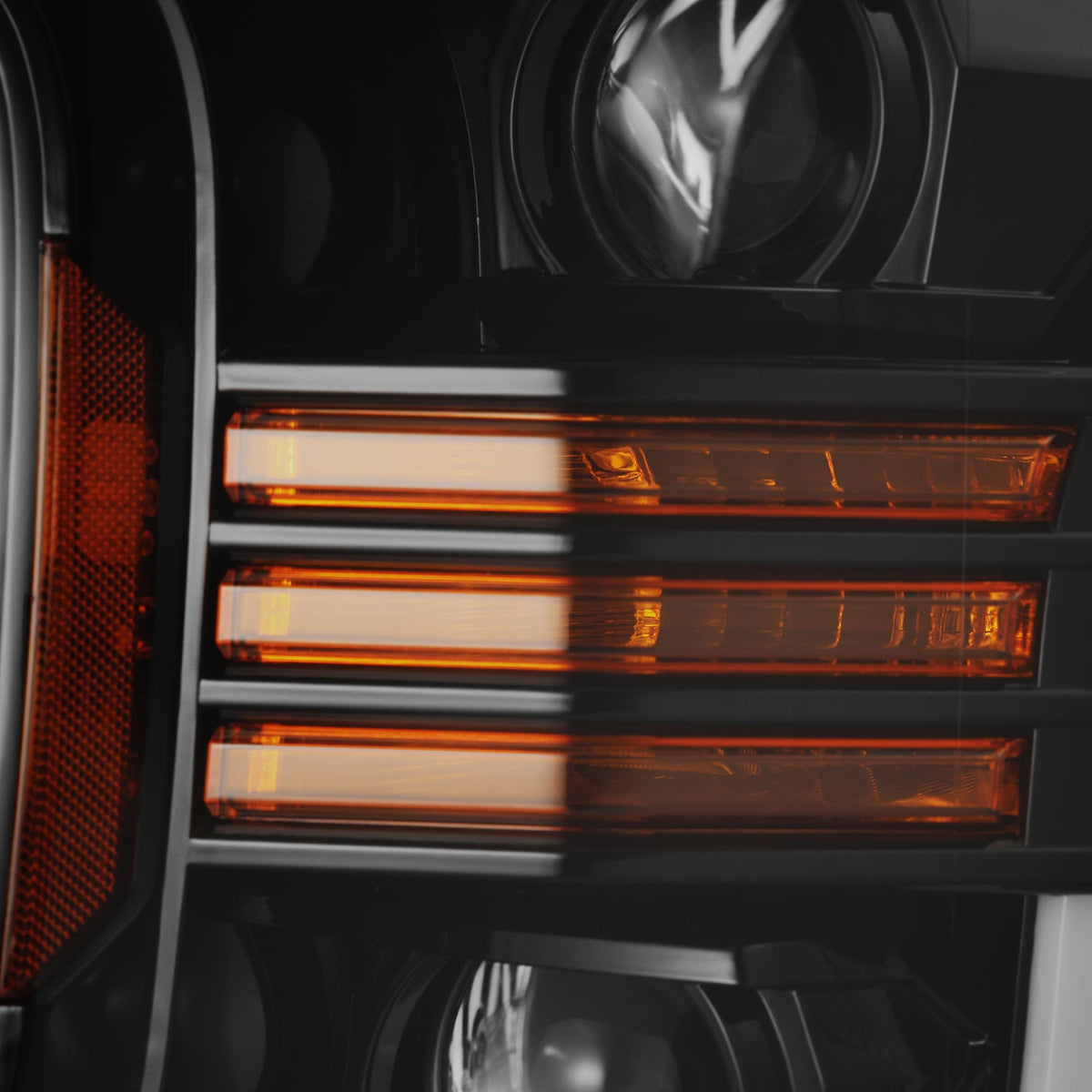 18-20 Ford F150 LUXX-Series LED Projector Headlights Jet Black - view 9