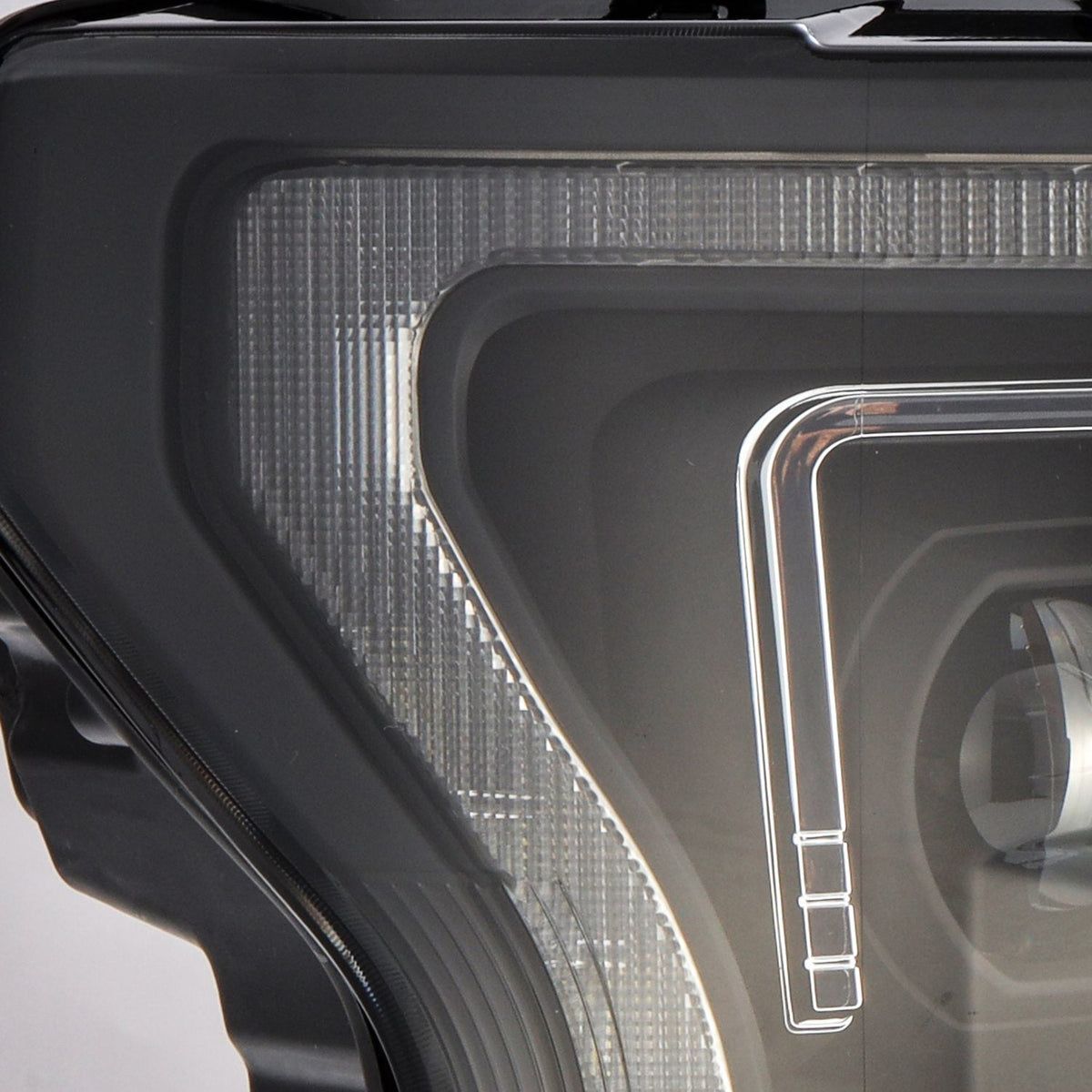 18-20 Ford F150 (MK II 14th Gen Style) LUXX-Series LED Projector Headlights Black - view 5