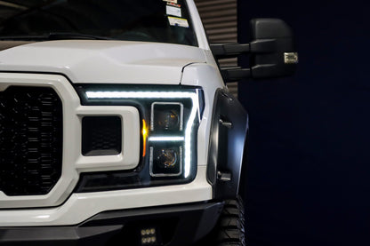18-20 Ford F150 (MK II 14th Gen Style) LUXX-Series LED Projector Headlights Black - view 12