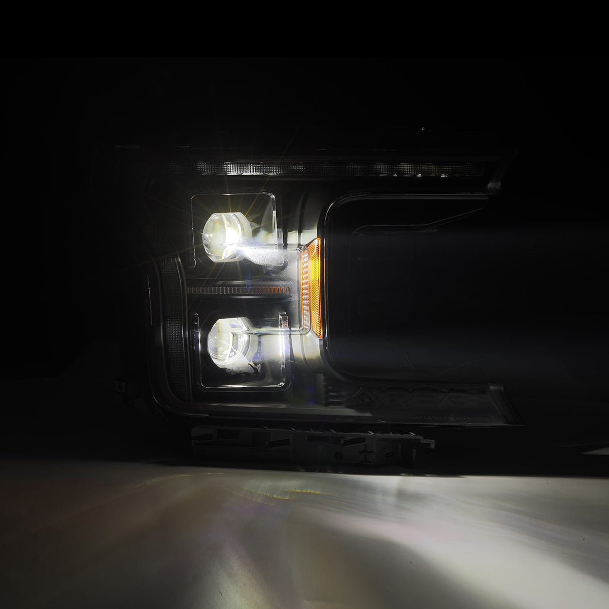 18-20 Ford F150 (MK II 14th Gen Style) LUXX-Series LED Projector Headlights Black - view 4