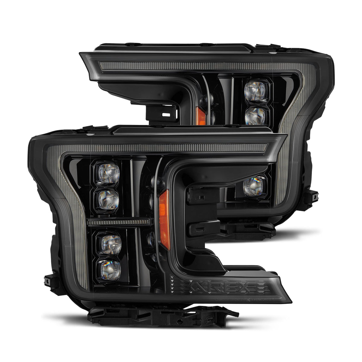 18-20 Ford F150 (MK II 14th Gen Style) NOVA-Series LED Projector Headlights Alpha-Black - view 1