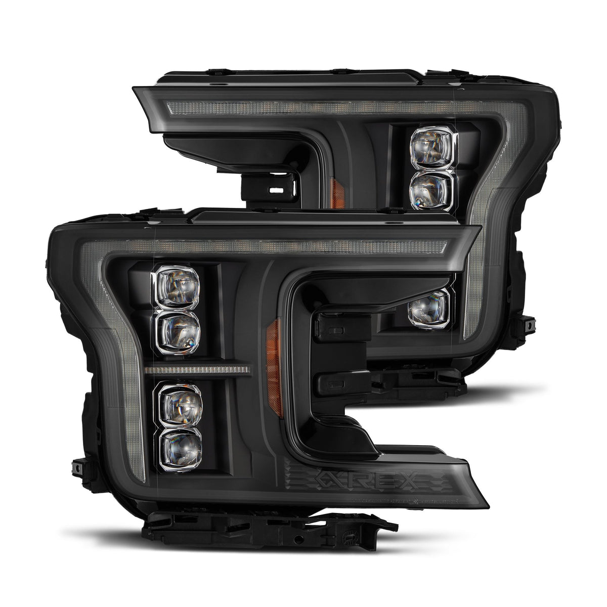 18-20 Ford F150 (MK II 14th Gen Style) NOVA-Series LED Projector Headlights Black - view 1