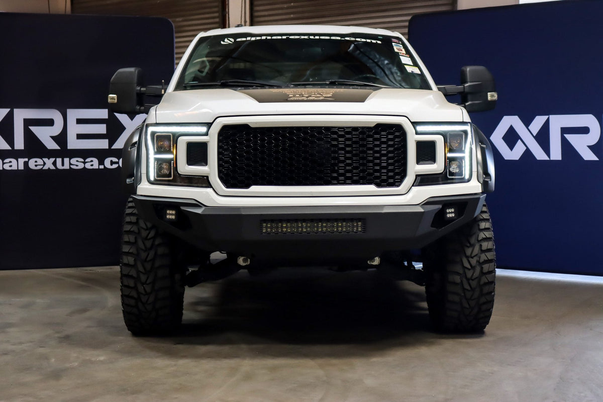18-20 Ford F150 (MK II 14th Gen Style) PRO-Series Halogen Projector Headlights Black - view 10