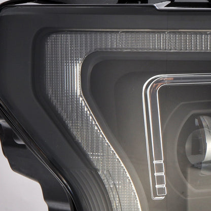18-20 Ford F150 (MK II 14th Gen Style) PRO-Series Halogen Projector Headlights Black - view 4