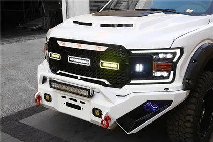 18-20 Ford F150 NOVA-Series LED Projector Headlights Alpha-Black - view 15
