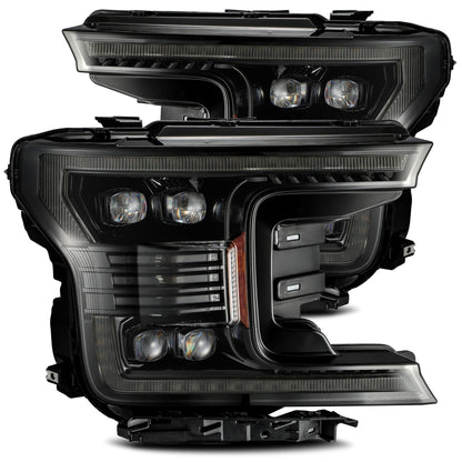 18-20 Ford F150 NOVA-Series LED Projector Headlights Alpha-Black - view 1