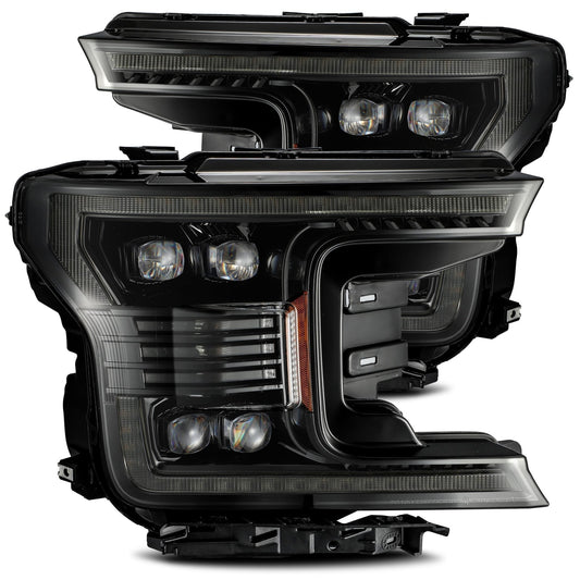 18-20 Ford F150 NOVA-Series LED Projector Headlights Alpha-Black - view 1