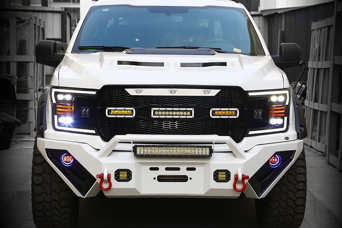 18-20 Ford F150 NOVA-Series LED Projector Headlights Alpha-Black - view 14