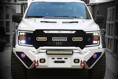 18-20 Ford F150 NOVA-Series LED Projector Headlights Alpha-Black - view 14
