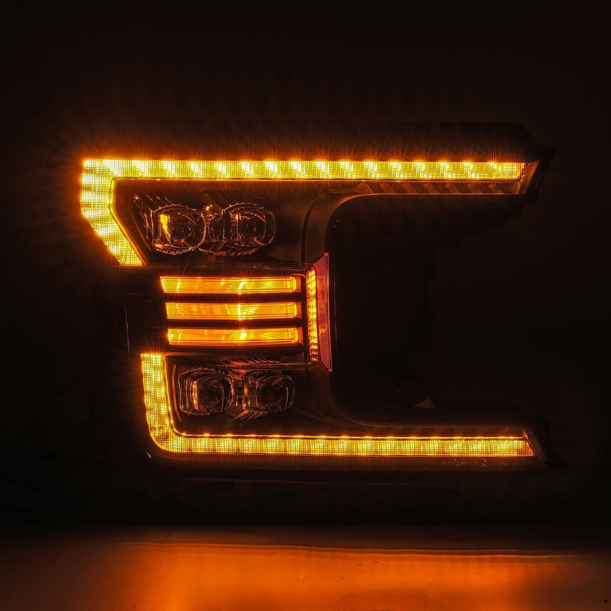 18-20 Ford F150 NOVA-Series LED Projector Headlights Black - view 13