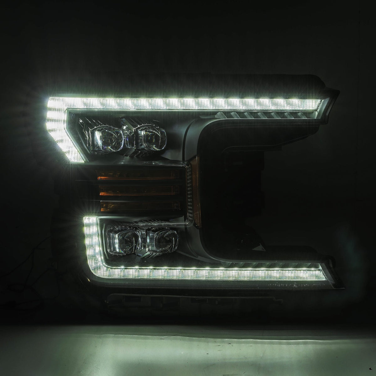 18-20 Ford F150 NOVA-Series LED Projector Headlights Black - view 12
