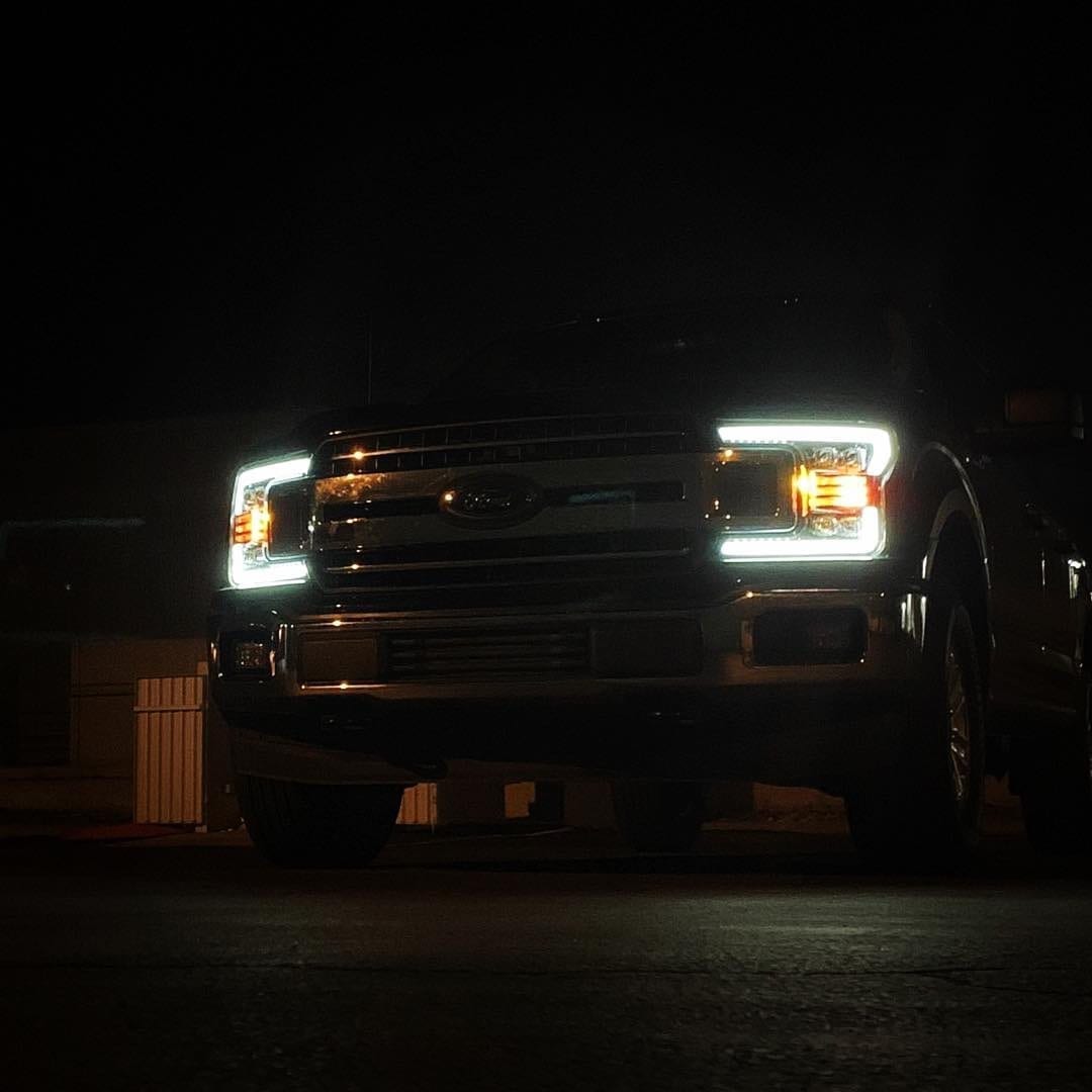 18-20 Ford F150 NOVA-Series LED Projector Headlights Chrome - view 15