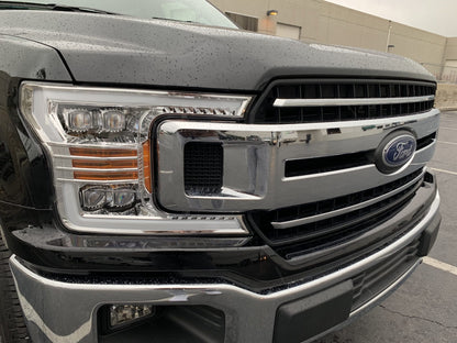 18-20 Ford F150 NOVA-Series LED Projector Headlights Chrome - view 2