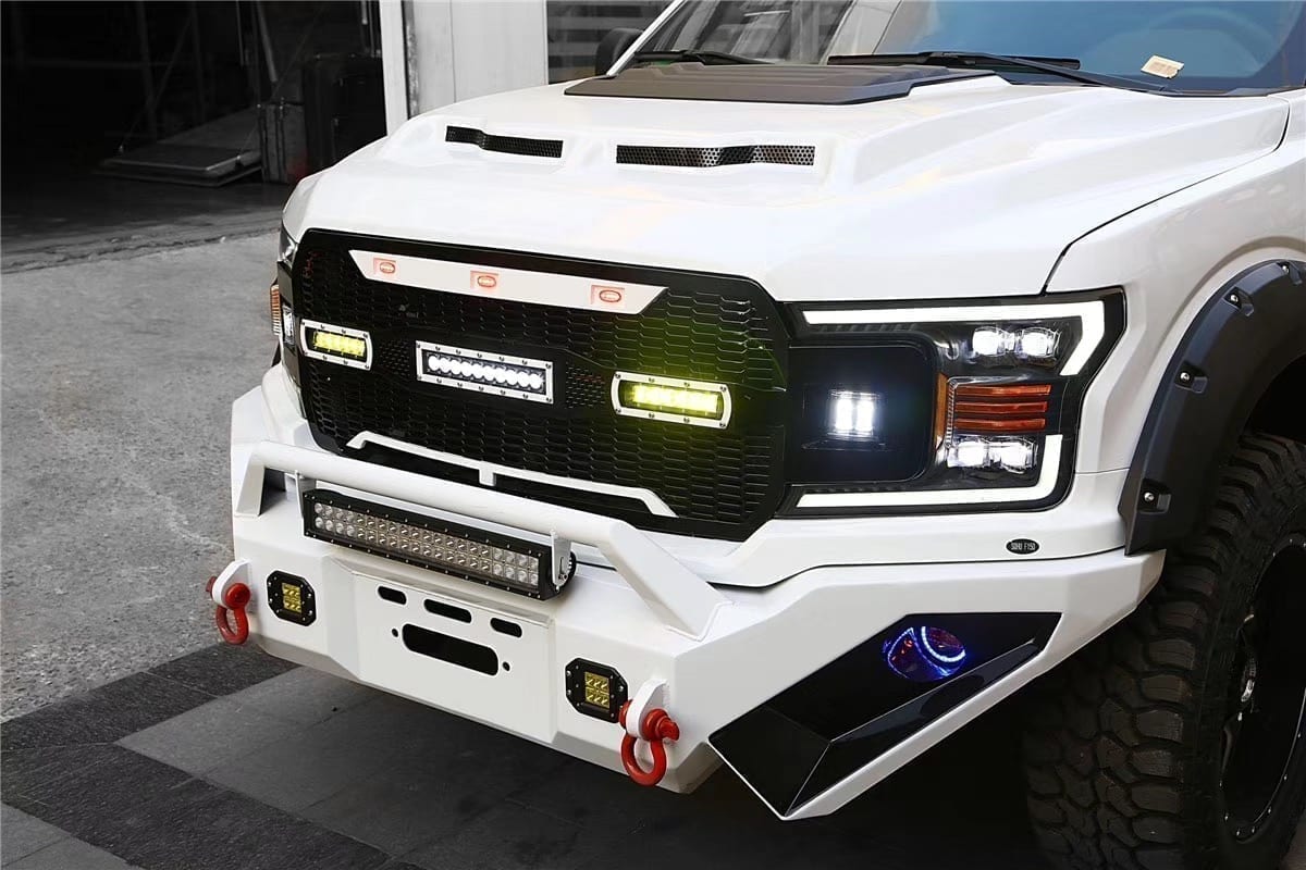 18-20 Ford F150 NOVA-Series LED Projector Headlights Chrome - view 5