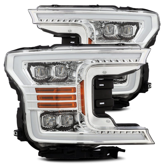 18-20 Ford F150 NOVA-Series LED Projector Headlights Chrome - view 1