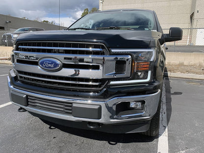 18-20 Ford F150 PRO-Series Halogen Projector Headlights Black - view 6