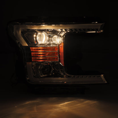 18-20 Ford F150 PRO-Series Halogen Projector Headlights Chrome - view 8