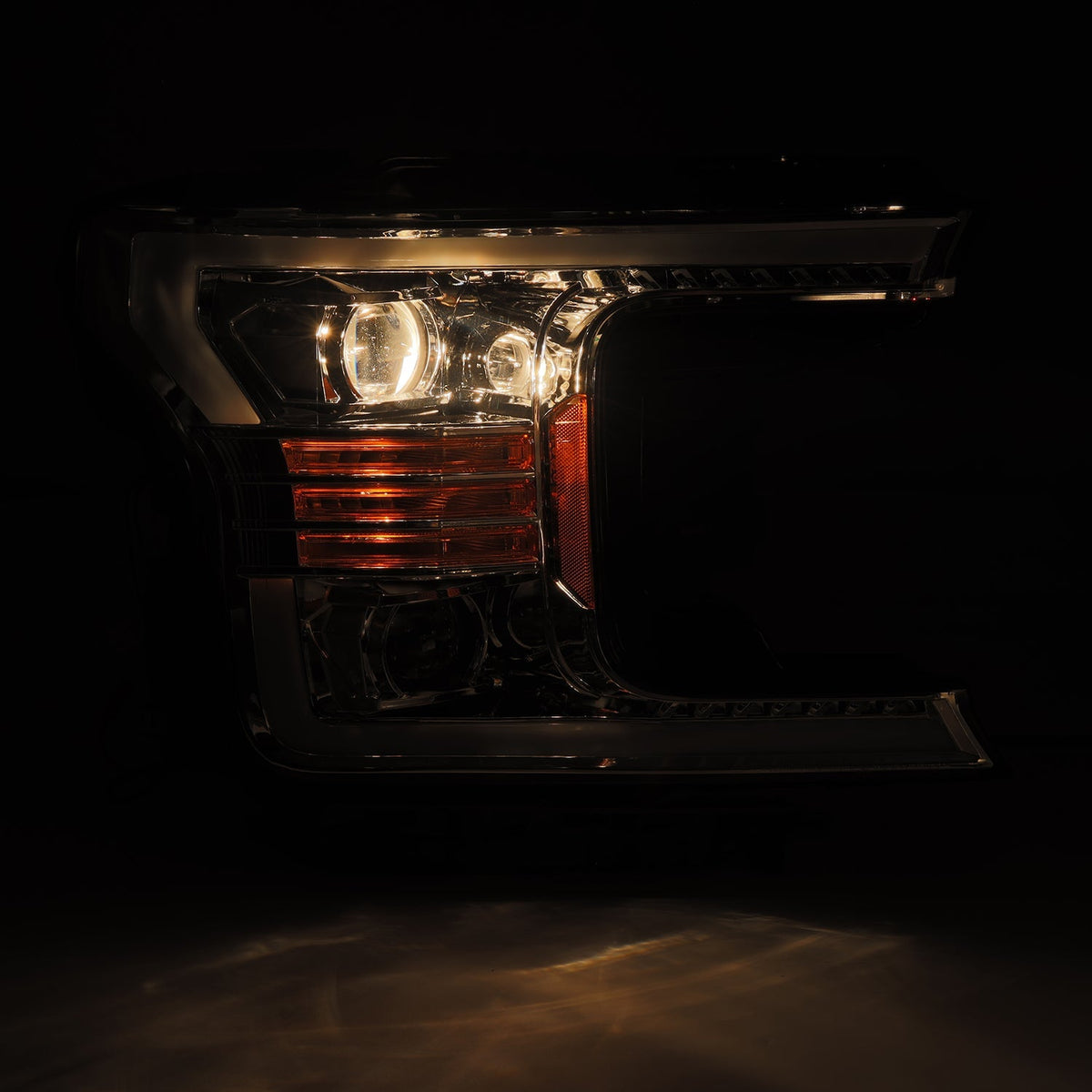 18-20 Ford F150 PRO-Series Halogen Projector Headlights Chrome - view 7