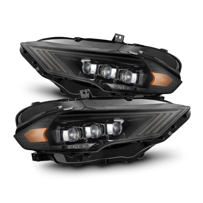 18-23 Ford Mustang NOVA-Series LED Projector Headlights Alpha-Black - view 1