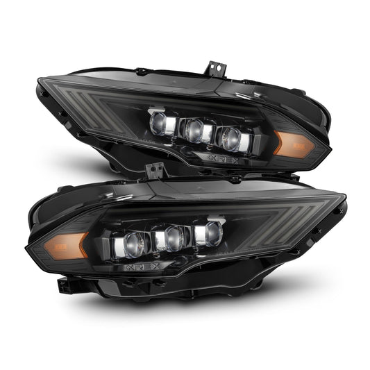 18-23 Ford Mustang NOVA-Series LED Projector Headlights Alpha-Black - view 1