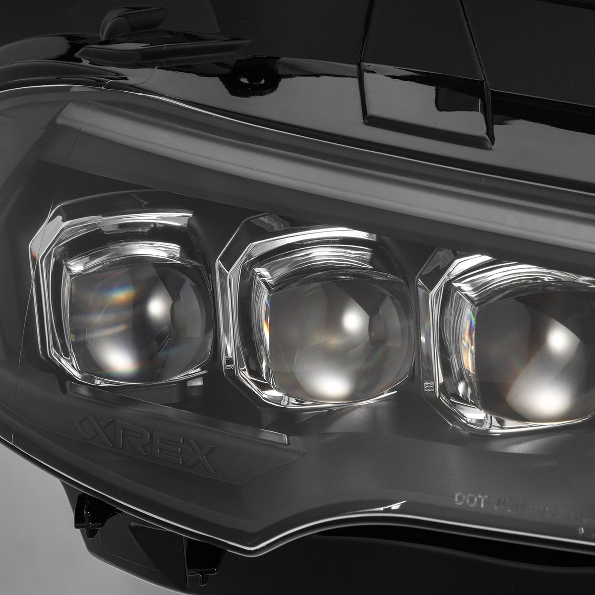 18-23 Ford Mustang NOVA-Series LED Projector Headlights Black - view 13