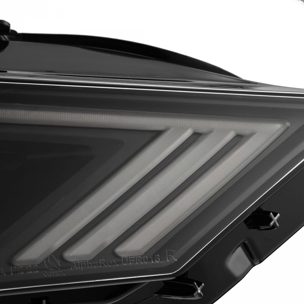 18-23 Ford Mustang NOVA-Series LED Projector Headlights Black - view 15