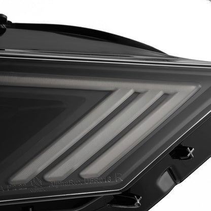 18-23 Ford Mustang NOVA-Series LED Projector Headlights Black - view 15