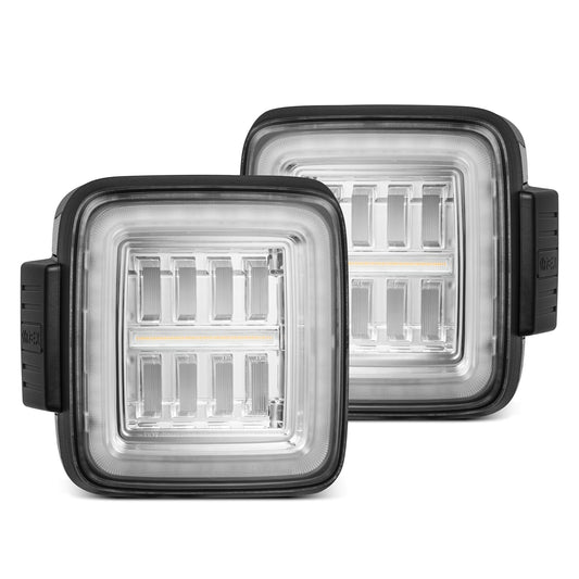 18-26 Jeep Wrangler JL NOVA-Series Prismatic LED Tail Lights Clear - view 1
