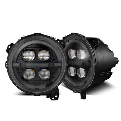 18-26 Jeep Wrangler JL/Gladiator JT NOVA-Series LED Projector Headlights Alpha-black - view 1