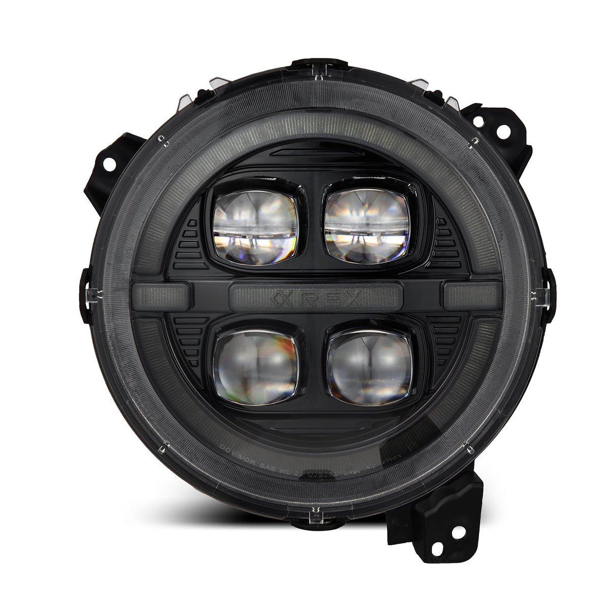 18-26 Jeep Wrangler JL/Gladiator JT NOVA-Series LED Projector Headlights Alpha-black - view 11
