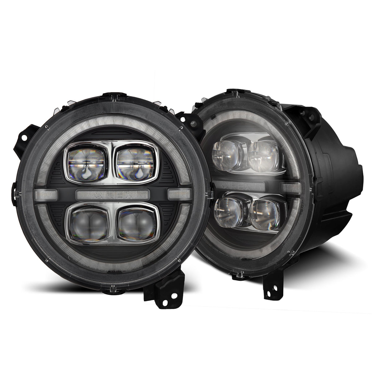 18-26 Jeep Wrangler JL/Gladiator JT NOVA-Series LED Projector Headlights Black - view 1