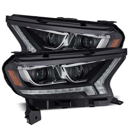 19-23 Ford Ranger LUXX-Series LED Projector Headlights Black - view 1