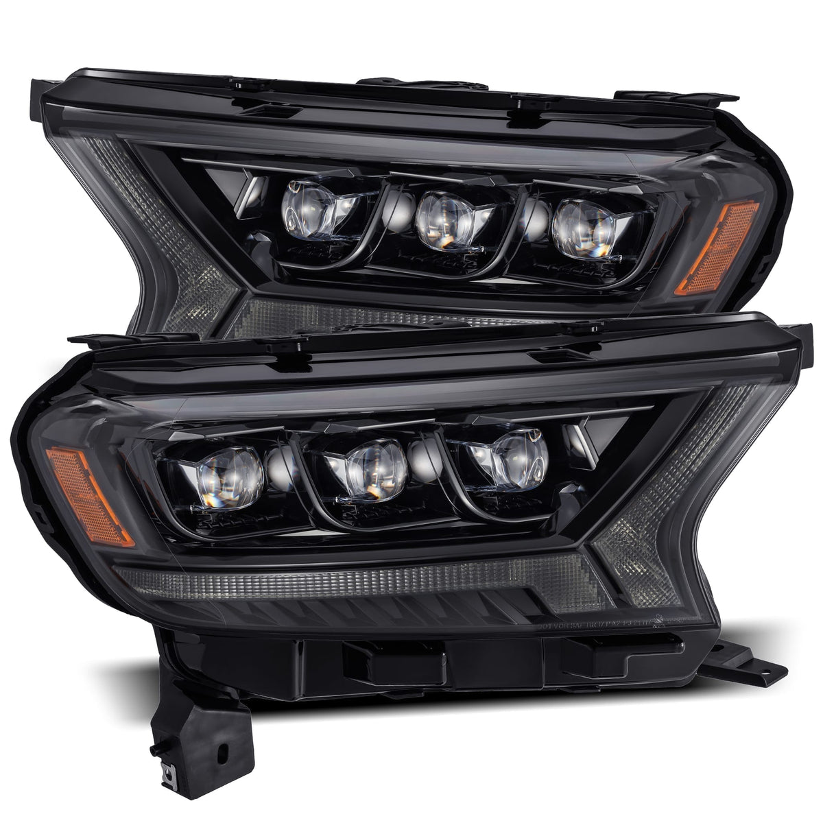 19-23 Ford Ranger NOVA-Series LED Projector Headlights Alpha-Black - view 1