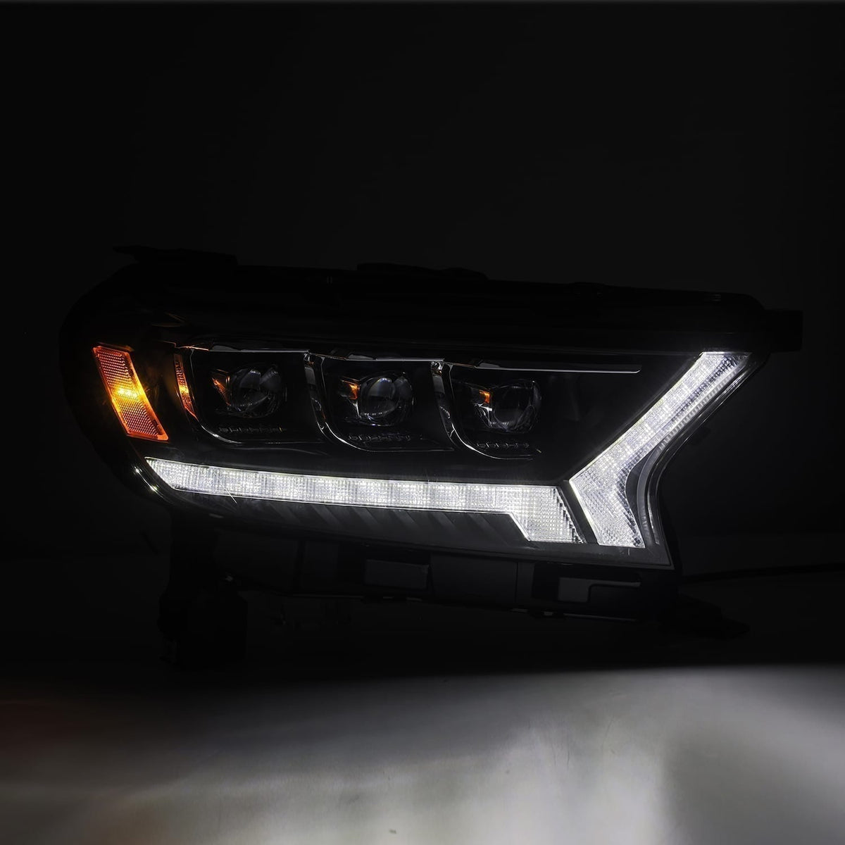 19-23 Ford Ranger NOVA-Series LED Projector Headlights Black - view 7