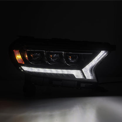 19-23 Ford Ranger NOVA-Series LED Projector Headlights Black - view 7