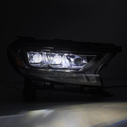 19-23 Ford Ranger NOVA-Series LED Projector Headlights Black - view 5
