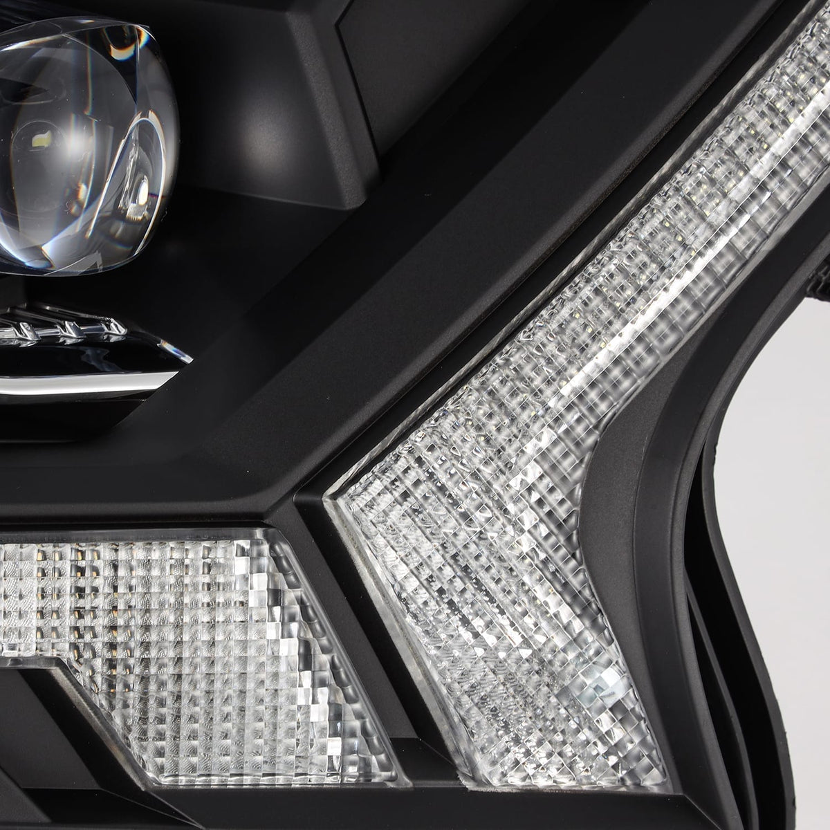 19-23 Ford Ranger NOVA-Series LED Projector Headlights Black - view 4