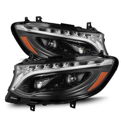 19-26 Mercedes-Benz Sprinter LUXX-Series LED Projector Headlights Alpha-Black - view 1