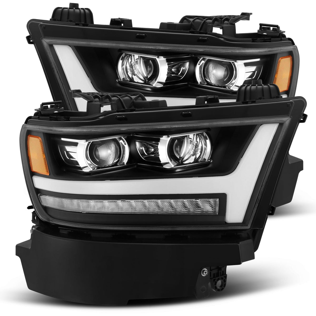 19-24 Ram 1500 LUXX-Series LED Projector Headlights Black - view 1