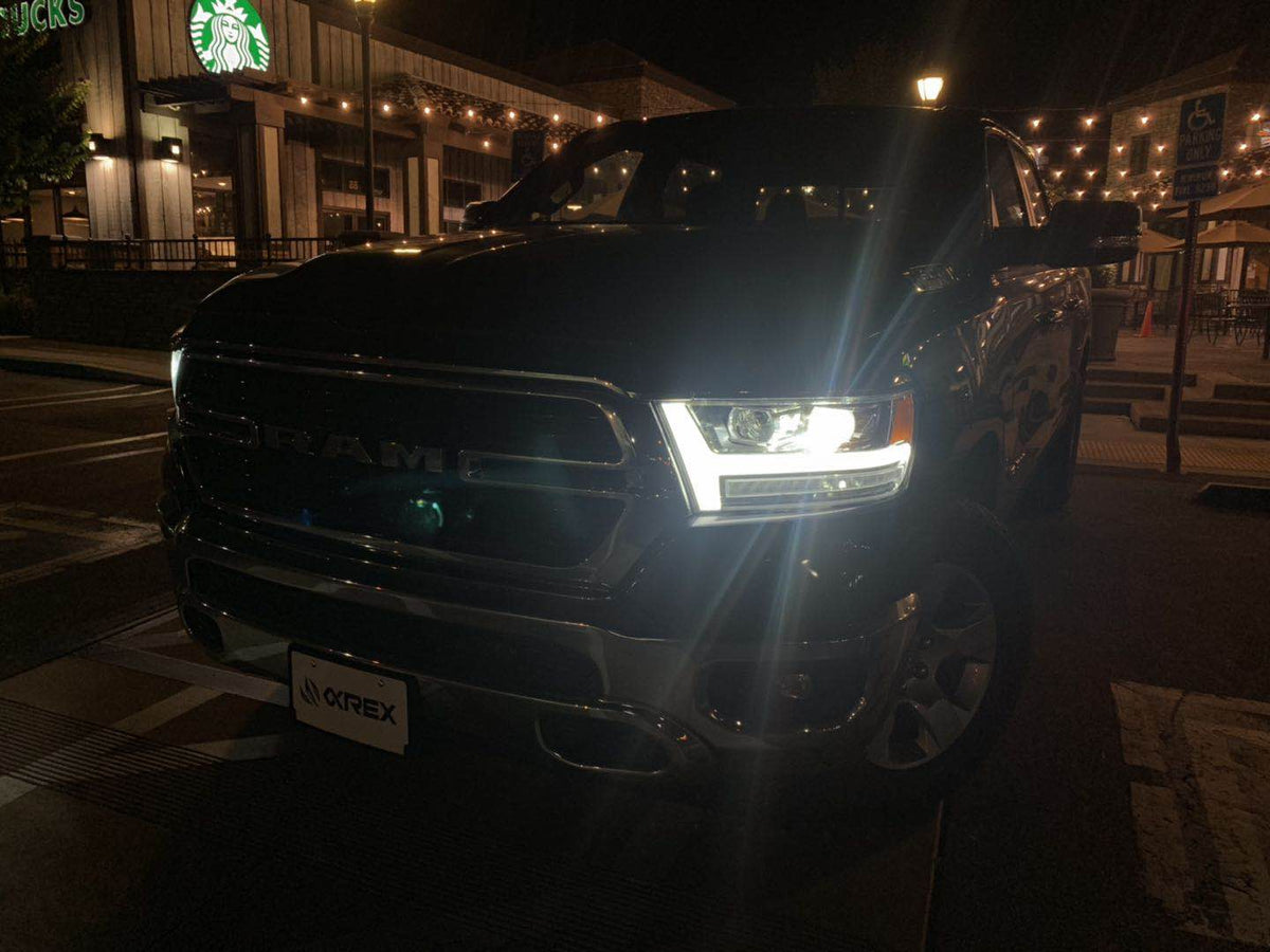 19-24 Ram 1500 LUXX-Series LED Projector Headlights Black - view 11