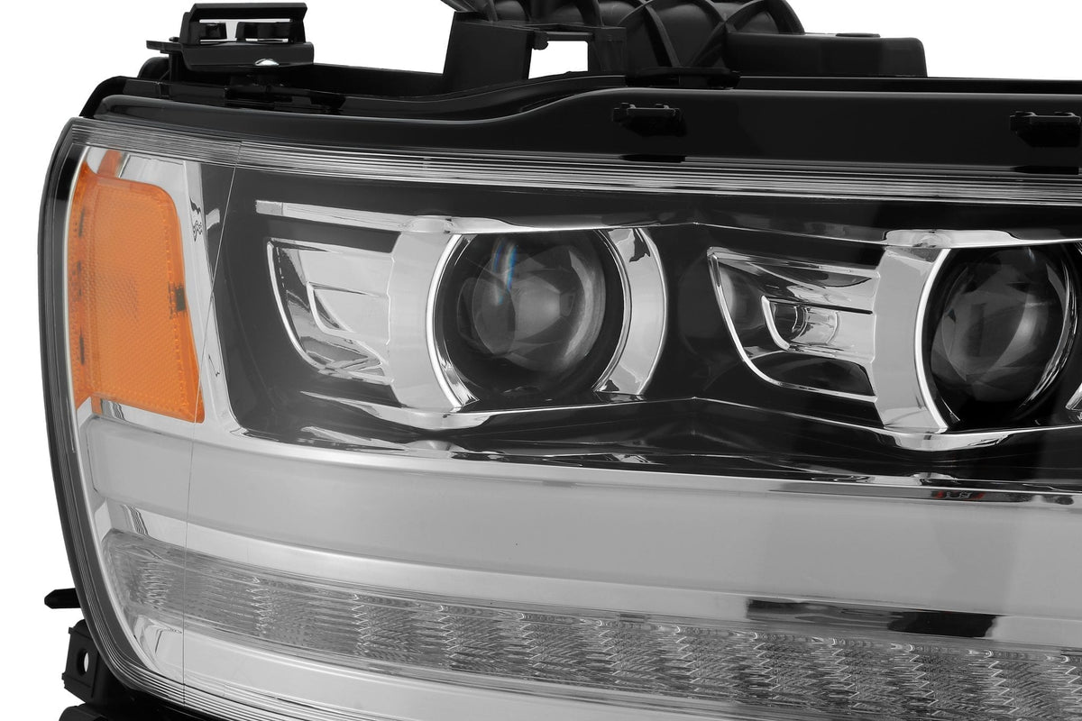 19-24 Ram 1500 LUXX-Series LED Projector Headlights Chrome - view 2