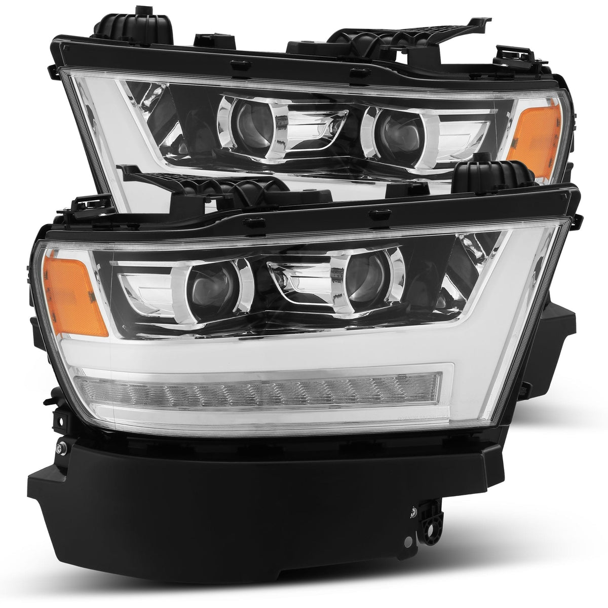 19-24 Ram 1500 LUXX-Series LED Projector Headlights Chrome - view 1