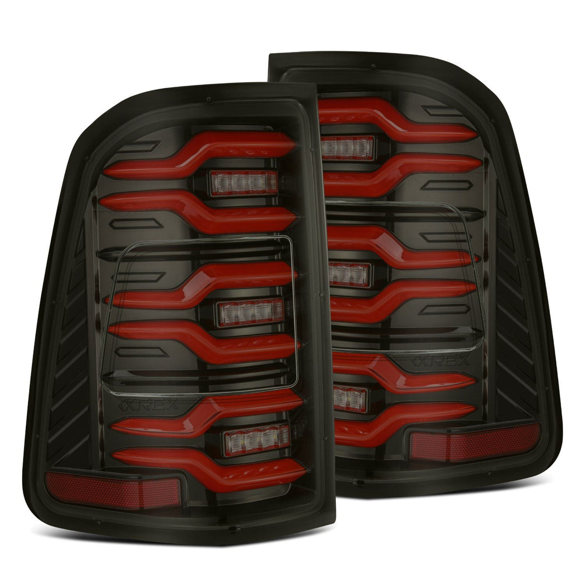 19-24 Ram 1500 LUXX-Series LED Tail Lights Black-Red - view 1
