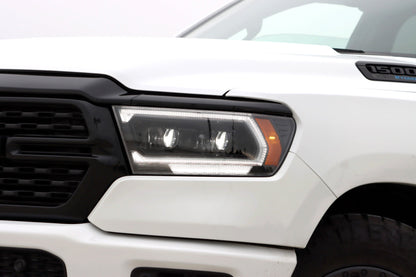 19-24 Ram 1500 (MK II 2500 Style) LUXX-Series LED Projector Headlights Black - view 5
